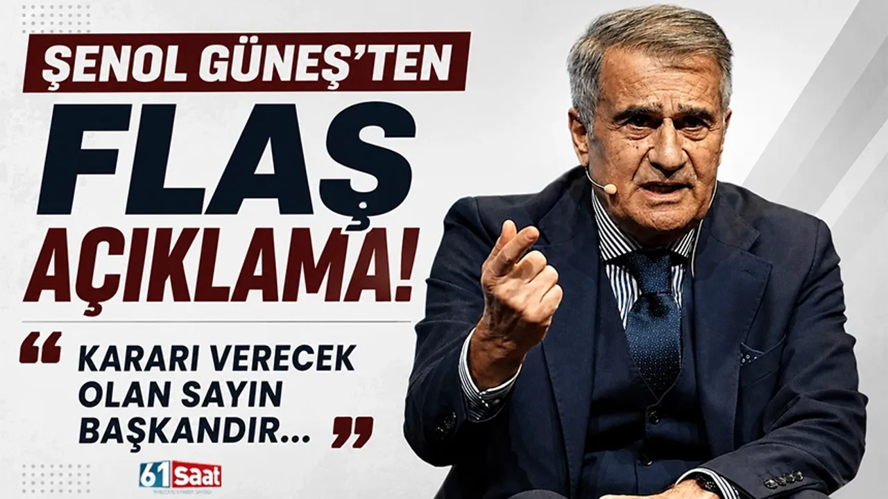 Şenol Güneş'ten Beşiktaş Transferi İçin Kritik Mesaj!